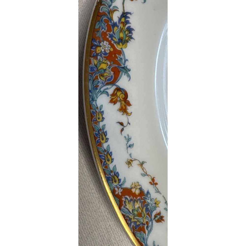 Haviland France Limoges Paisley Victorian 10" Dinner Plate Schleiger 268 MINT!